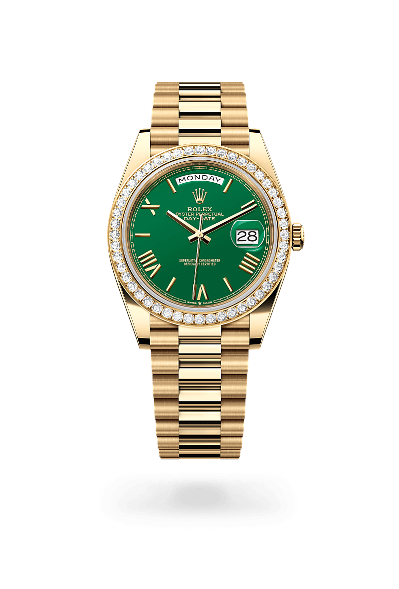 Rolex Day-Date 40 in 18 ct yellow gold, M228348RBR-0040 at Prestons