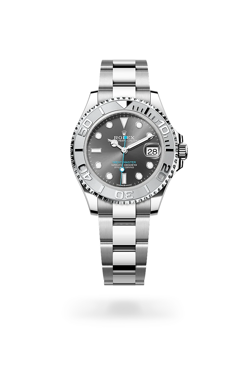 Rolex Yacht-Master 37 in Rolesium - combination of Oystersteel and platinum, M268622-0002 at Prestons