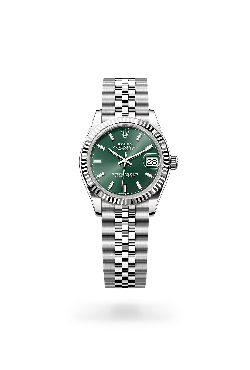Rolex Datejust 31 in White Rolesor - combination of Oystersteel and white gold, M278274-0018 at Prestons