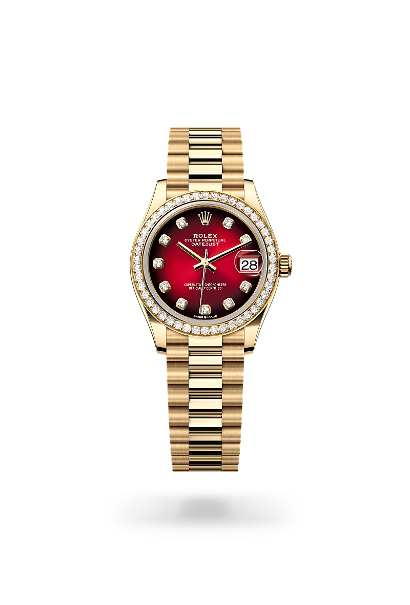 Rolex Datejust 31 in 18 ct yellow gold, M278288RBR-0041 at Prestons