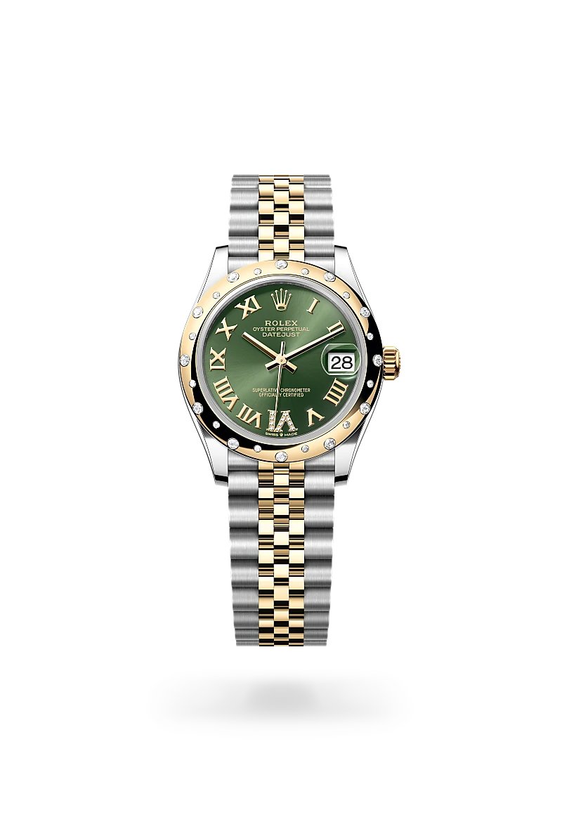 Rolex Datejust 31 in Yellow Rolesor - combination of Oystersteel and yellow gold, M278343RBR-0016 at Prestons