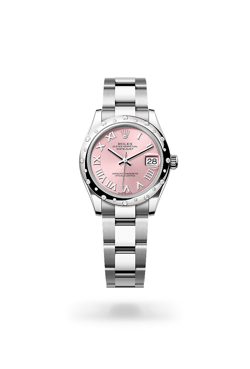 Rolex Datejust 31 in White Rolesor - combination of Oystersteel and white gold, M278344RBR-0021 at Prestons