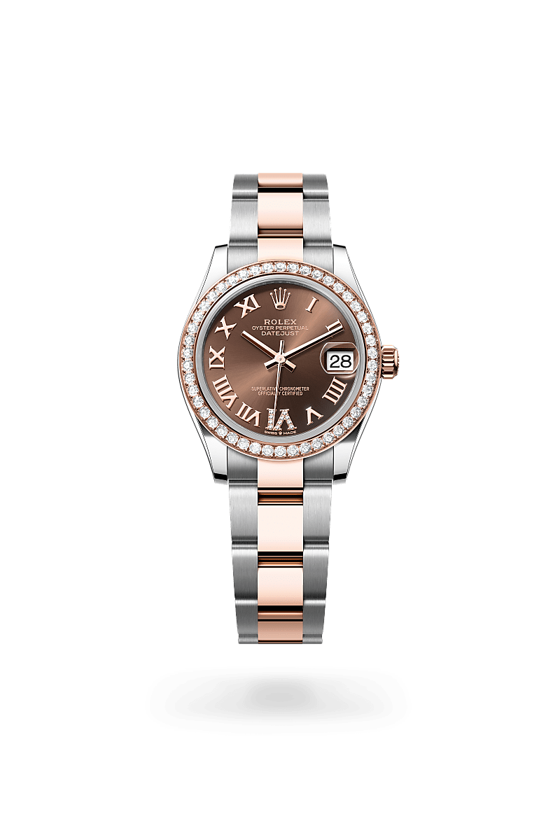 Rolex Datejust 31 in Everose Rolesor - combination of Oystersteel and Everose gold, M278381RBR-0005 at Prestons