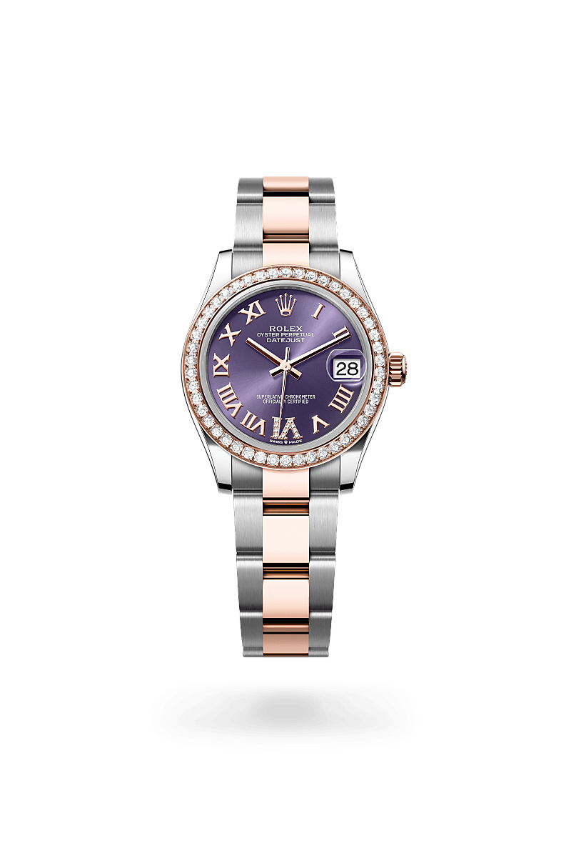 Rolex Datejust 31 in Everose Rolesor - combination of Oystersteel and Everose gold, M278381RBR-0019 at Prestons