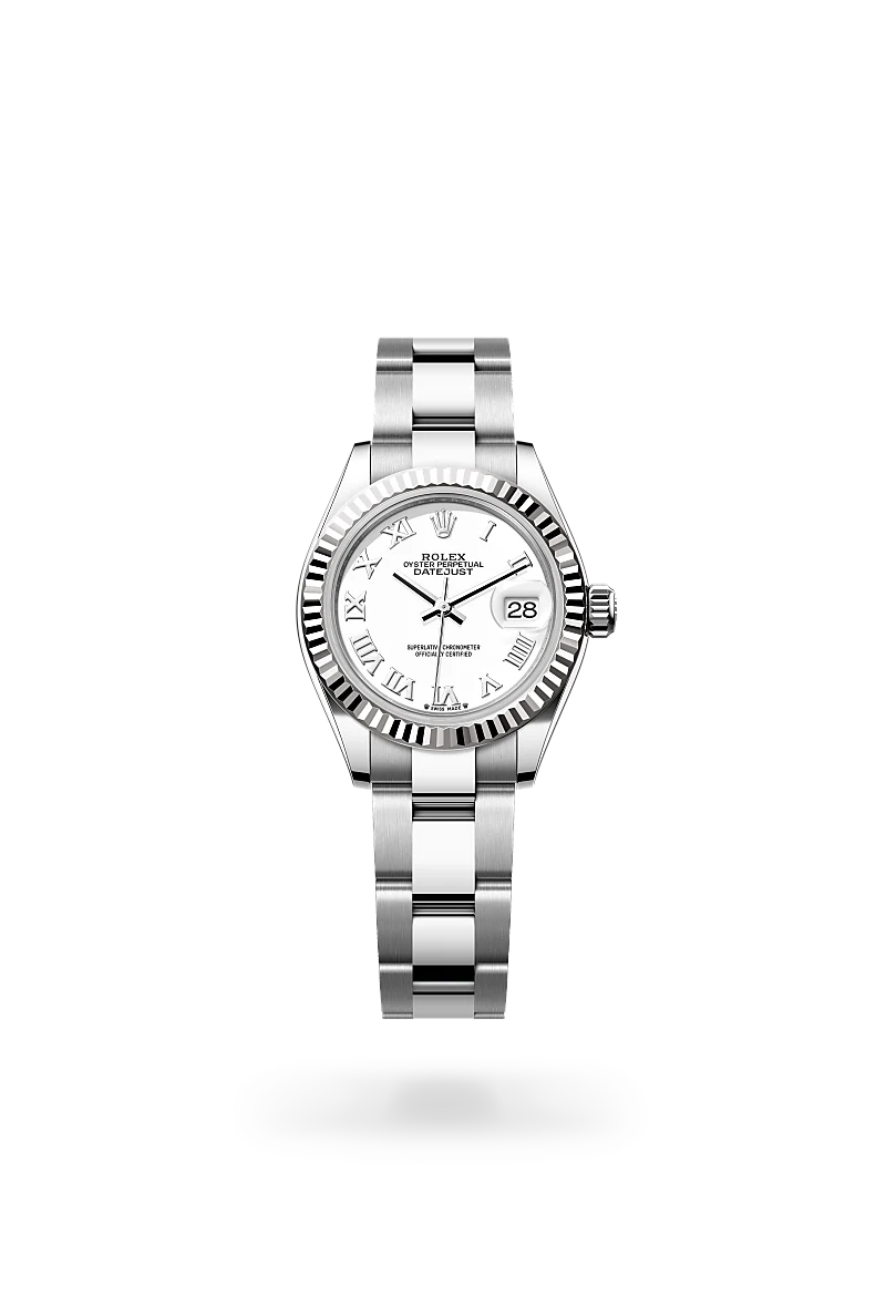 Rolex Lady-Datejust in White Rolesor - combination of Oystersteel and white gold, M279174-0020 at Prestons