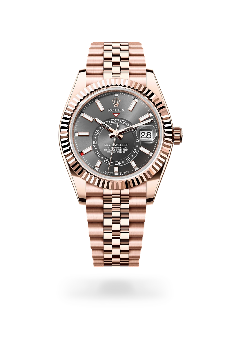 Rolex Sky-Dweller in 18 ct Everose gold, M336935-0008 at Prestons