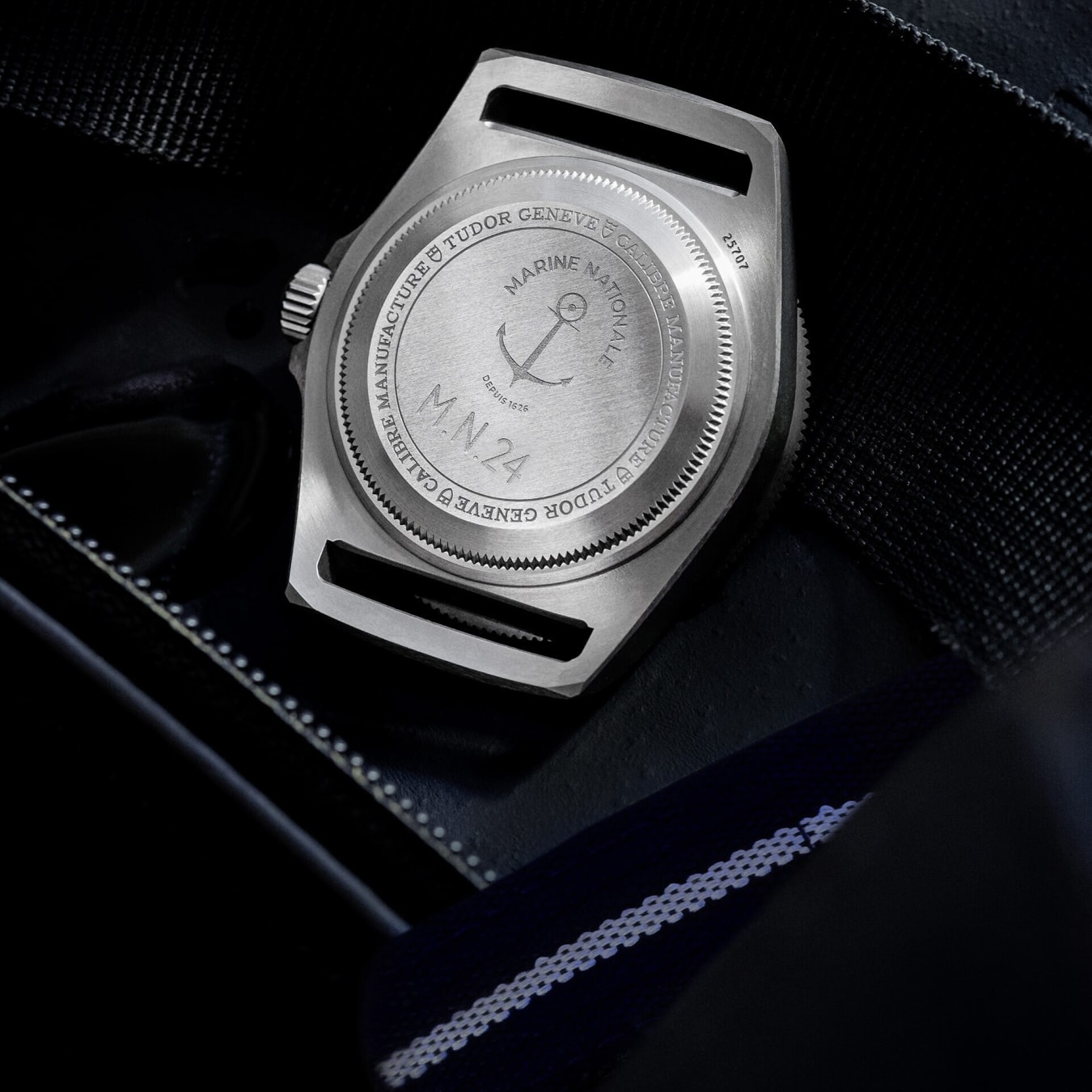 TUDOR Pelagos FXD Titanium case, 42mm in diameter, 12.75mm thick, 52mm from lug to lug, satin-brushed finish Fixed bracelet bars Steel case back - M25707B/24-0001 at Prestons