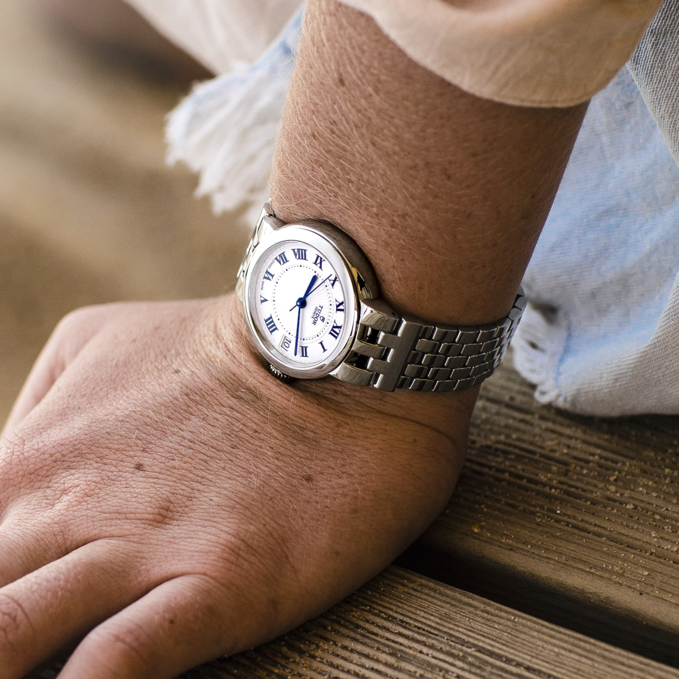 TUDOR Clair de Rose 34mm steel case with polished finish - M35800-0001 at Prestons