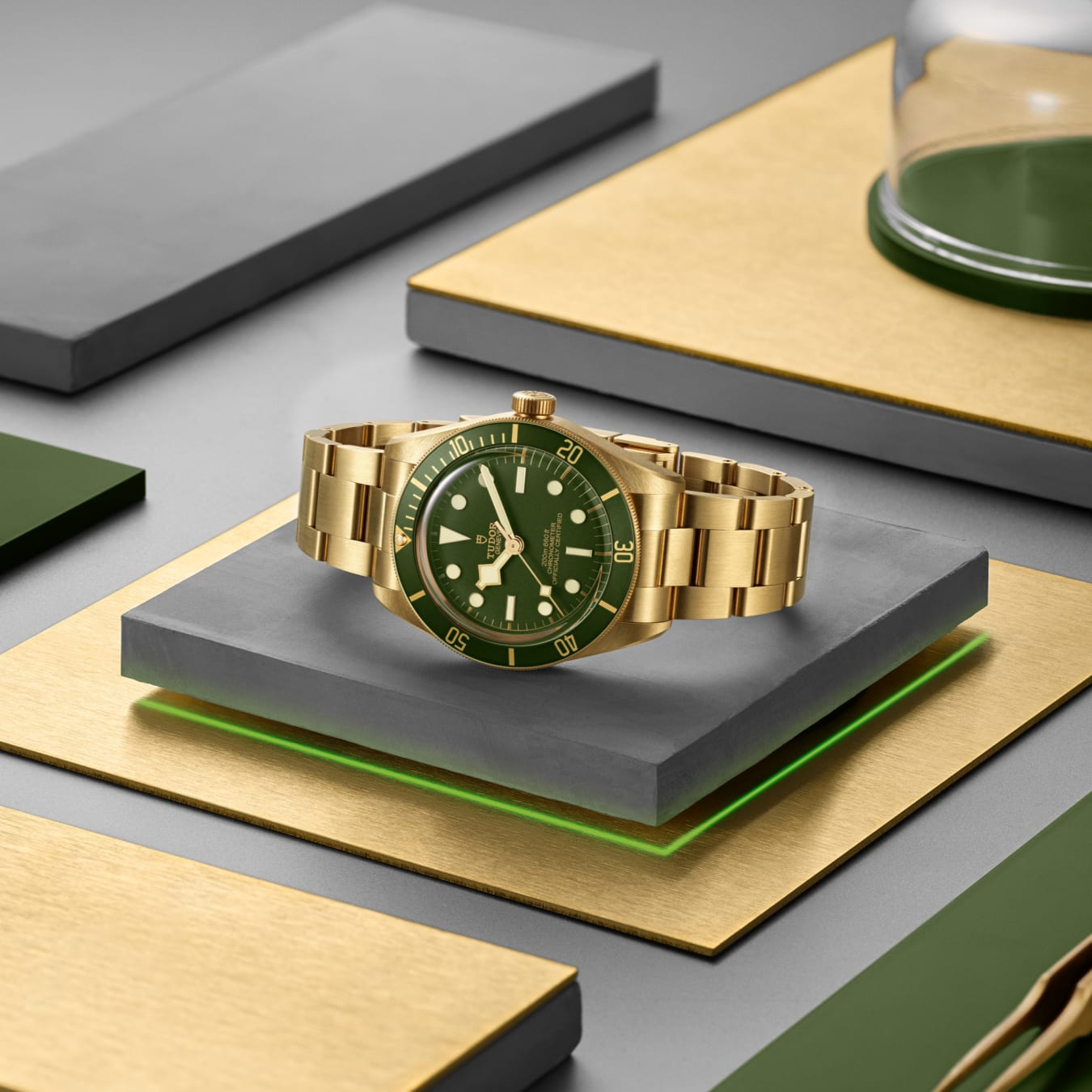 TUDOR Black Bay 58 18K 39mm case, satin finished, in 18 ct yellow gold Open case back with sapphire crystal - M79018V-0006 at Prestons