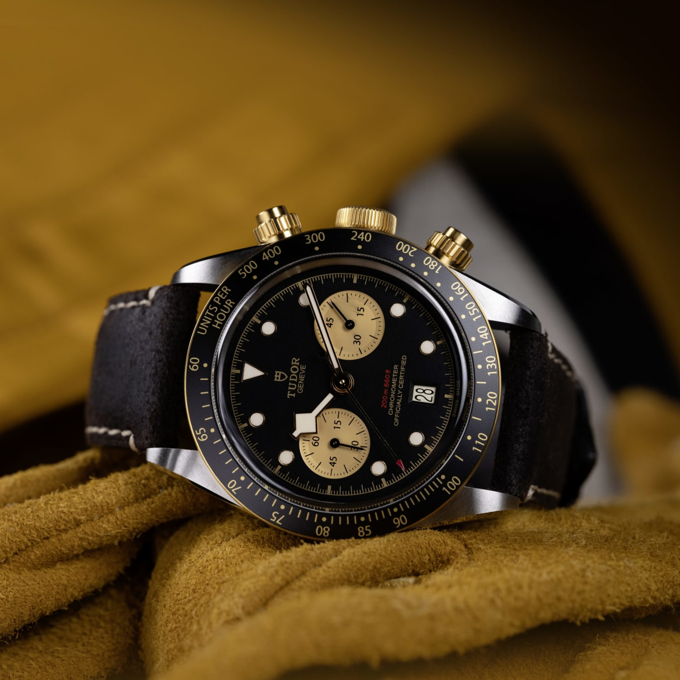 TUDOR Black Bay Chrono S&G 41mm steel case with polished and satin finish - M79363N-0002 at Prestons