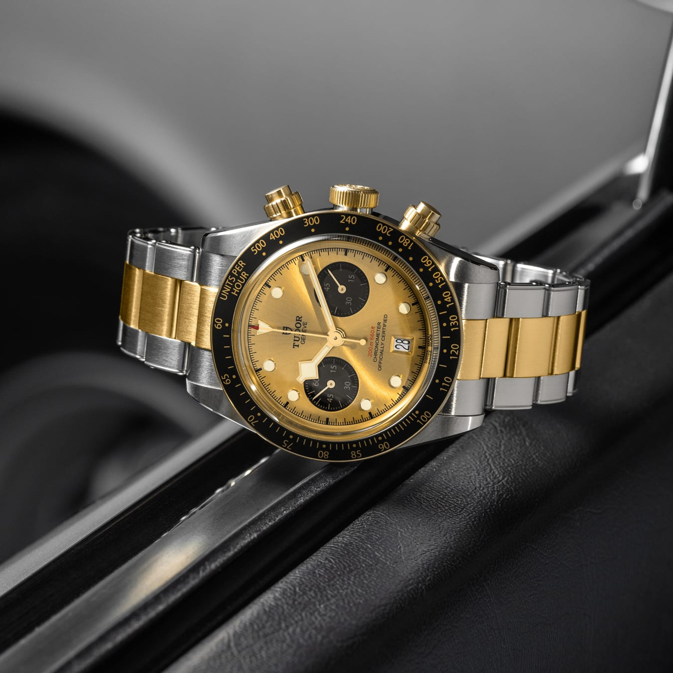 TUDOR Black Bay Chrono S&G 41mm steel case with polished and satin finish - M79363N-0007 at Prestons