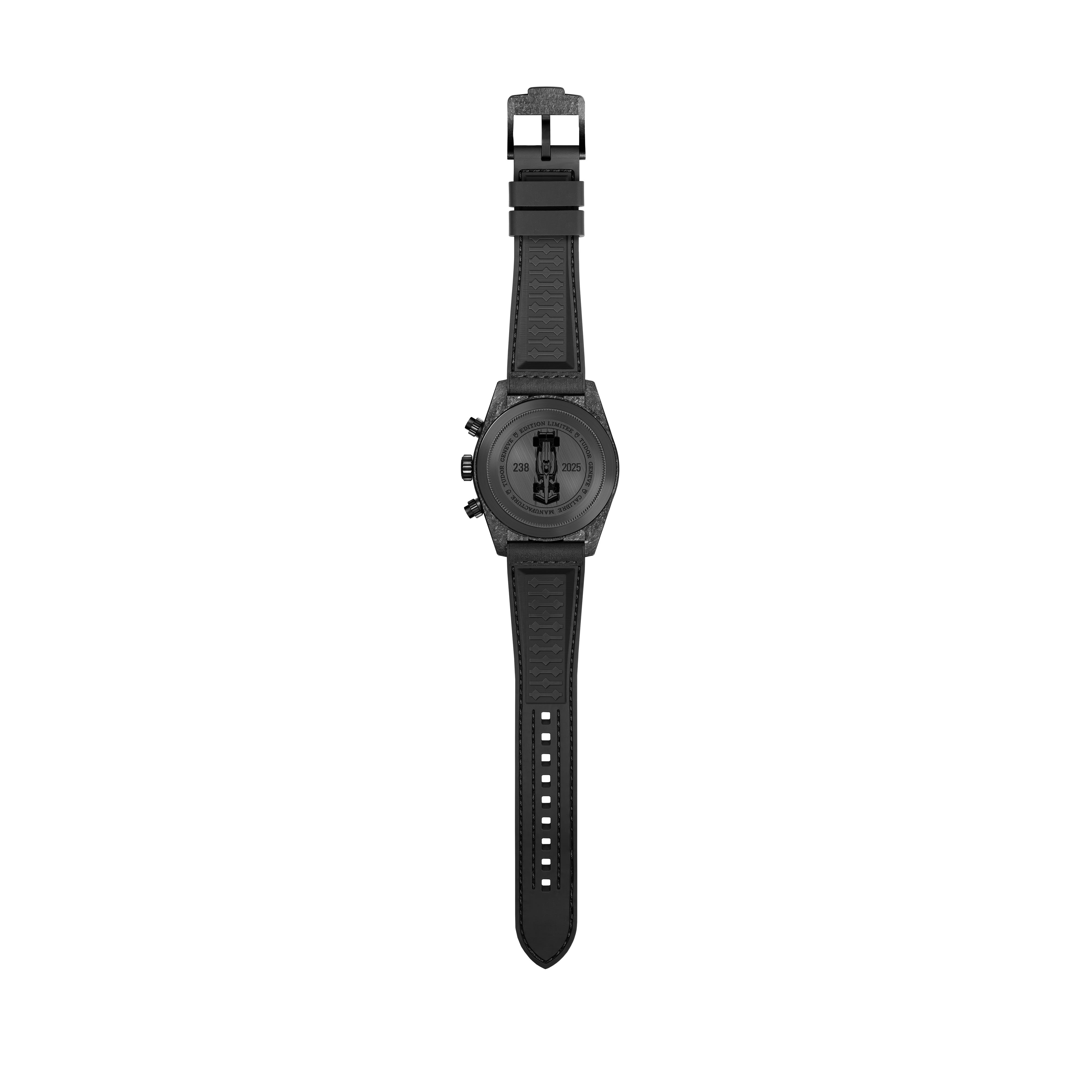 TUDOR Black Bay Chrono 42mm redesigned carbon fibre case - M79377KN-0001 at Prestons