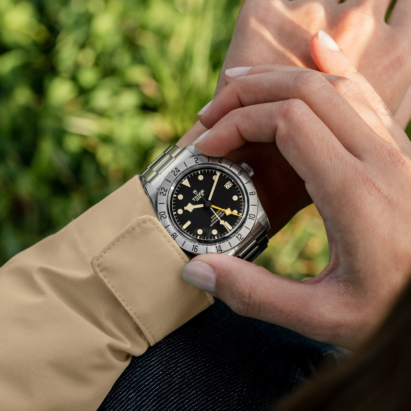 TUDOR Black Bay Pro 39mm steel case with polished and satin finish - M79470-0001 at Prestons