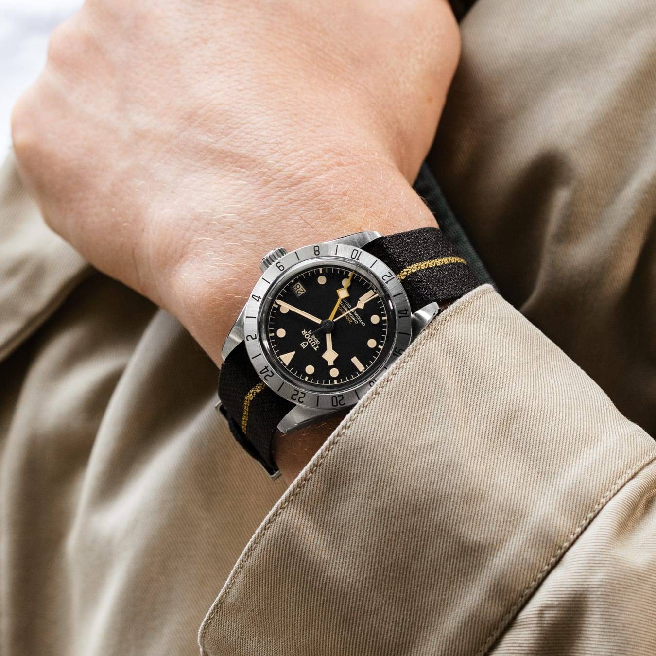 TUDOR Black Bay Pro 39mm steel case with polished and satin finish - M79470-0002 at Prestons