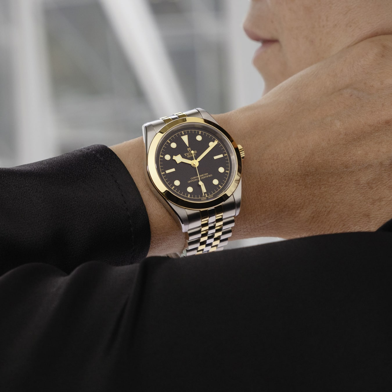 TUDOR Black Bay 39 S&G 39mm steel case with polished and satin finish - M79663-0001 at Prestons