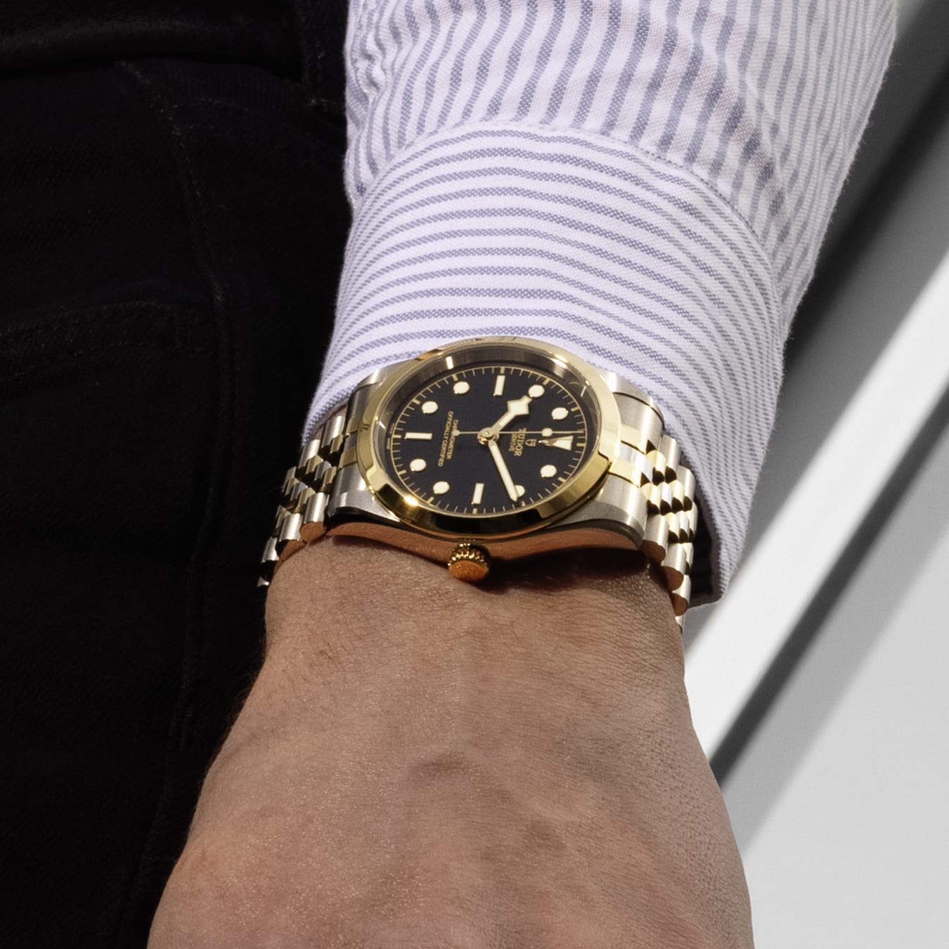 TUDOR Black Bay 41 S&G 41mm steel case with polished and satin finish - M79683-0001 at Prestons