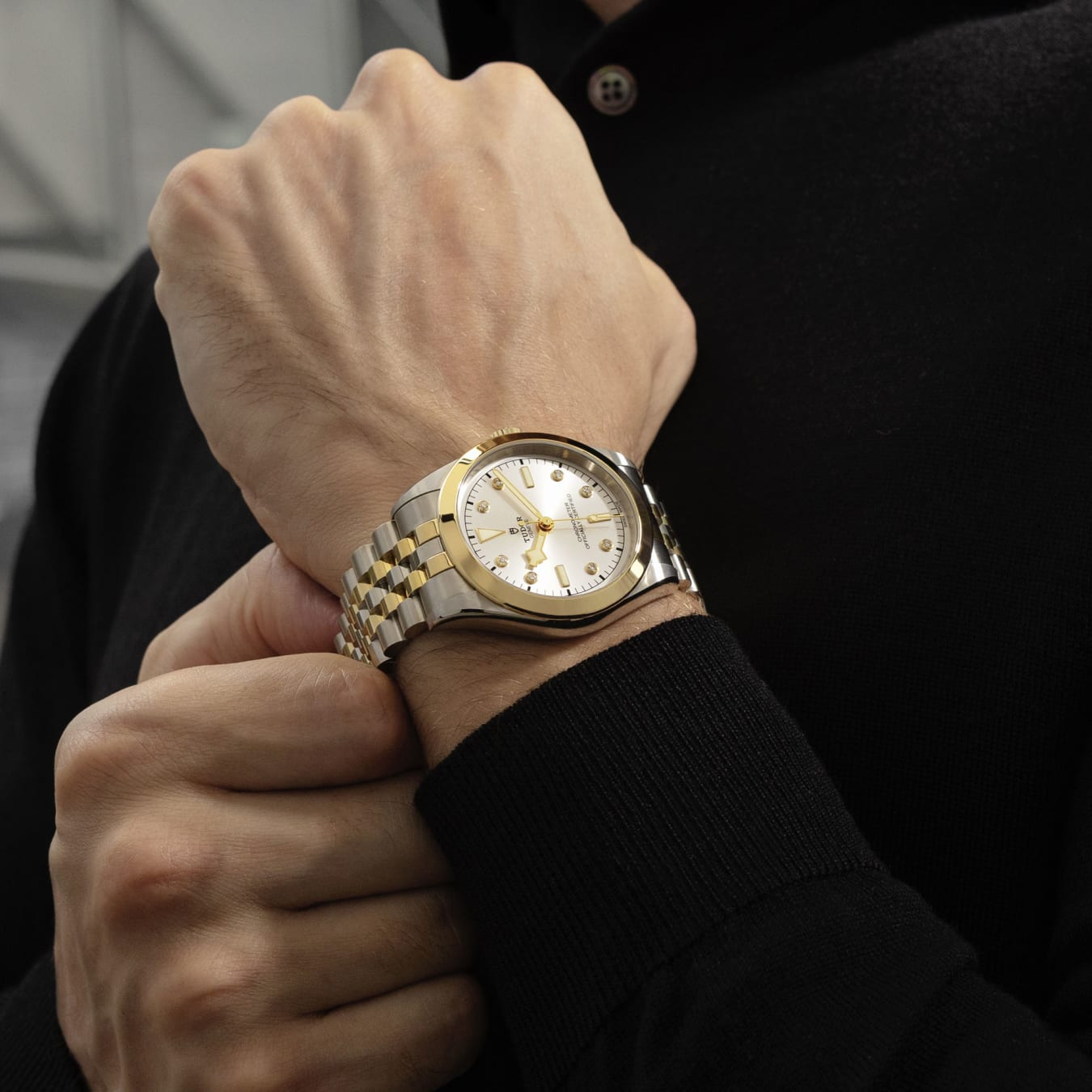 TUDOR Black Bay 41 S&G 41mm steel case with polished and satin finish - M79683-0007 at Prestons
