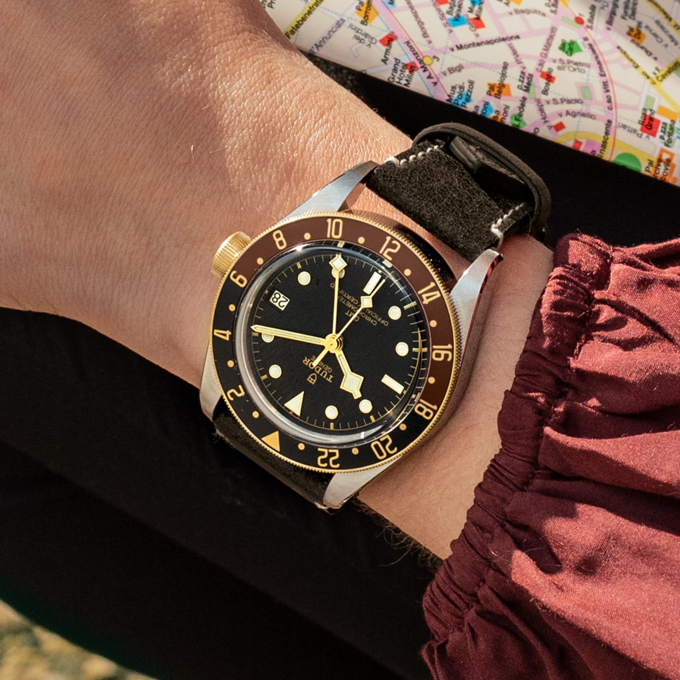 TUDOR Black Bay GMT S&G 41mm steel case with polished and satin finish - M79833MN-0003 at Prestons