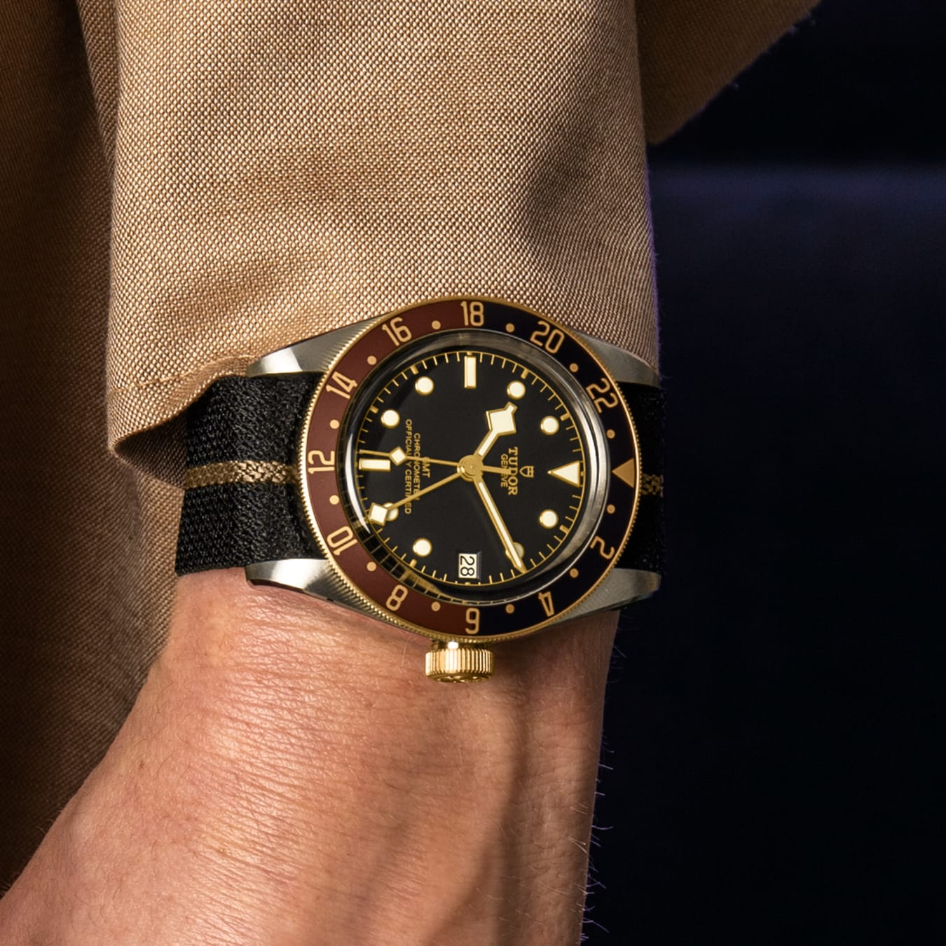 TUDOR Black Bay GMT S&G 41mm steel case with polished and satin finish - M79833MN-0004 at Prestons