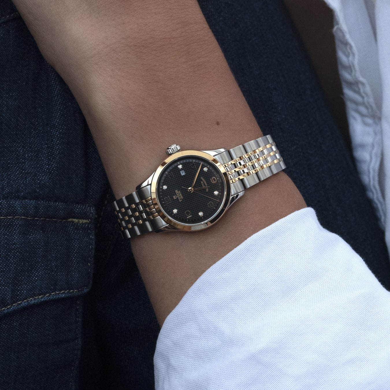 TUDOR 1926 28mm steel case with polished finish - M91351-0004 at Prestons
