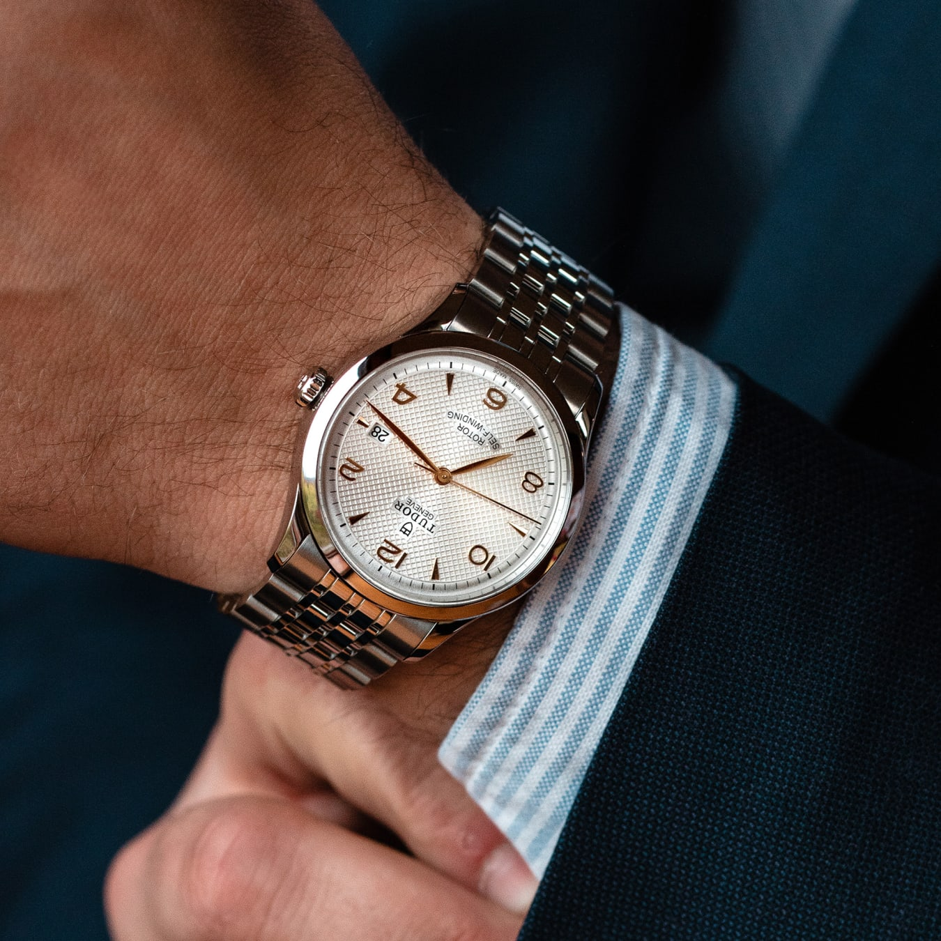 TUDOR 1926 41mm steel case with polished finish - M91650-0001 at Prestons